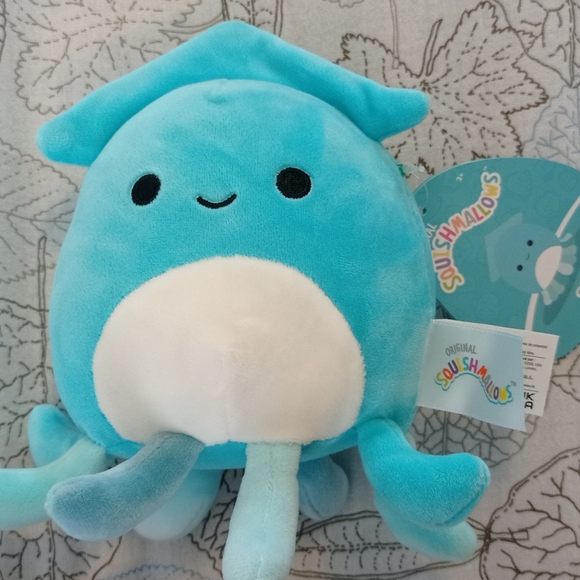 Squishmallows 5" Sky Teal Squid Plush with tag - Picture 2 of 3